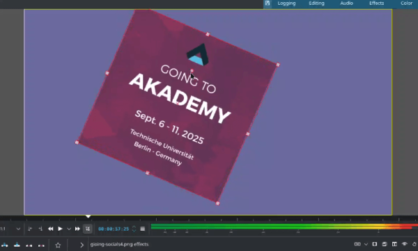 Kdenlive 25.08. Улучшен интерфейс Kdenlive 25.08. Улучшен интерфейс