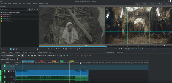 Kdenlive 25.08. Улучшен интерфейс Kdenlive 25.08. Улучшен интерфейс
