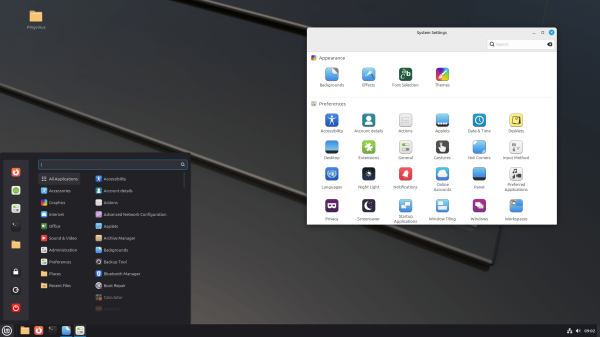 Linux Mint 22.2. Вход по отпечатку пальца, заметки на Android, металлический серый Linux Mint 22.2. Вход по отпечатку пальца, заметки на Android, металлический серый