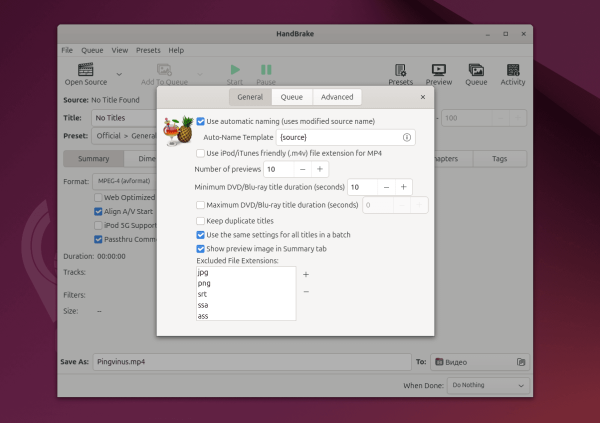 HandBrake 1.10. Конвертер медиафайлов. Новые пресеты Social 10MB HandBrake 1.10. Конвертер медиафайлов. Новые пресеты Social 10MB